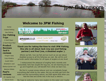 Tablet Screenshot of jpw-fishing.com